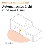 STEINEL L 190 S āra sienas sensorlampa, E27, 180°, balta — 644512
