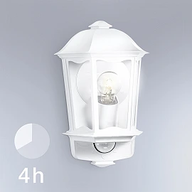 STEINEL L 190 S āra sienas sensorlampa, E27, 180°, balta — 644512