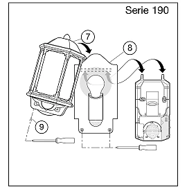 STEINEL L 190 S āra sienas sensorlampa, E27, 180°, balta — 644512