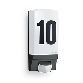 STEINEL L 1 S outdoor wall light with motion sensor, E27, black — 650612