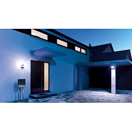 STEINEL L 1 S outdoor wall light with motion sensor, E27, black — 650612
