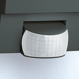 STEINEL L 1 S outdoor wall light with motion sensor, E27, black — 650612
