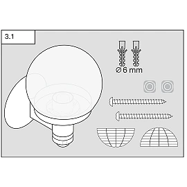 STEINEL L 115 S āra sienas sensorlampa, E27, 240°, balta — 657413