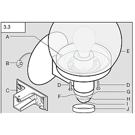 STEINEL L 115 S āra sienas sensorlampa, E27, 240°, balta — 657413