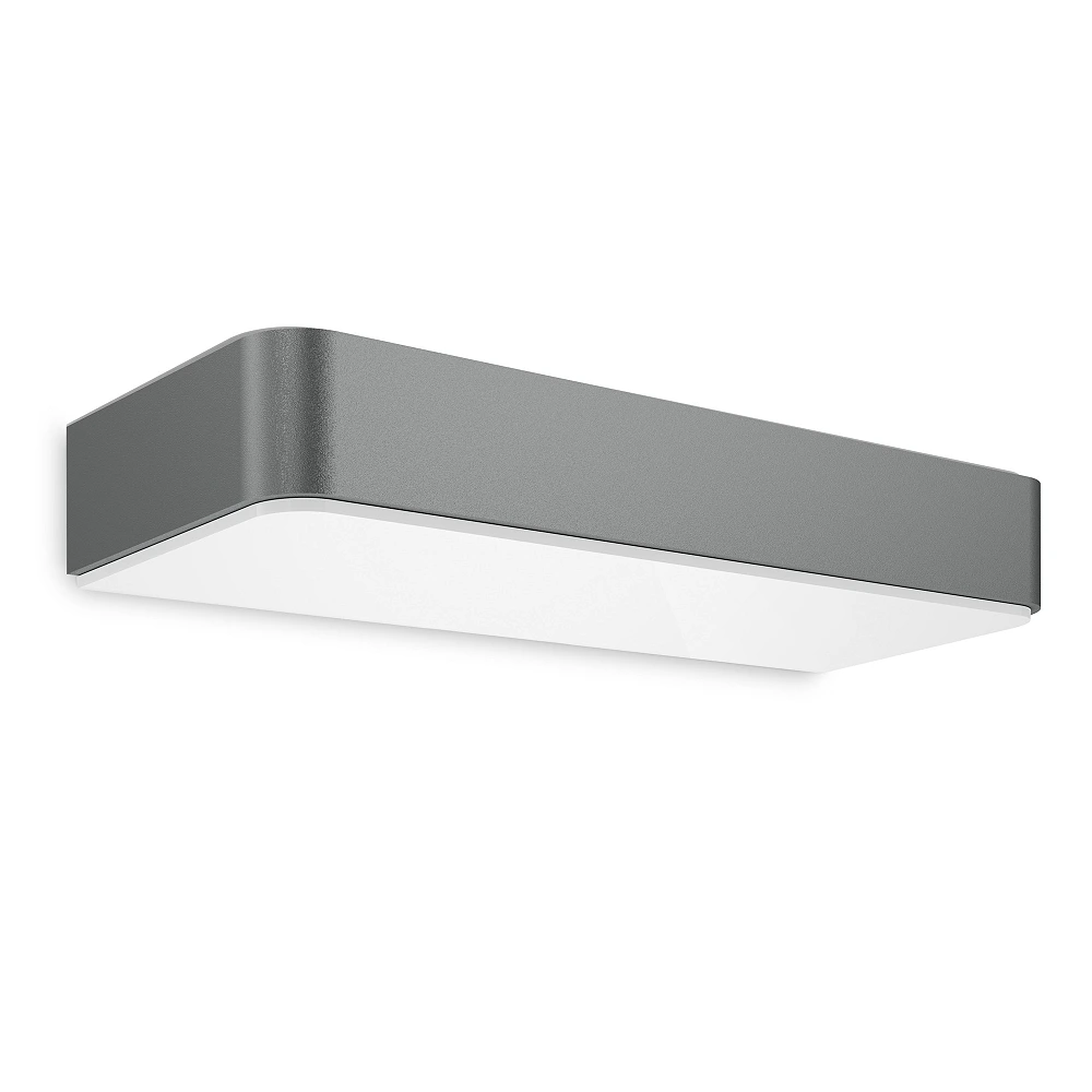 STEINEL XSolar SOL-O solar wall light, without motion sensor, 7 lm, 3000 K, anthracite — 052966