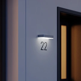 STEINEL XSolar SOL-O solar wall light, without motion sensor, 7 lm, 3000 K, anthracite — 052966