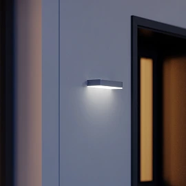 STEINEL XSolar SOL-O solar wall light, without motion sensor, 7 lm, 3000 K, anthracite — 052966