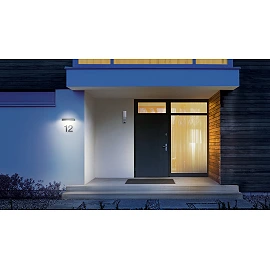 STEINEL XSolar SOL-O solar wall light, without motion sensor, 7 lm, 3000 K, anthracite — 052966