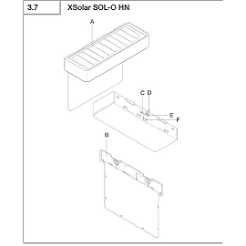 STEINEL XSolar SOL-O HN solar house number light, without motion sensor, 7 lm, 3000 K, anthracite — 065935