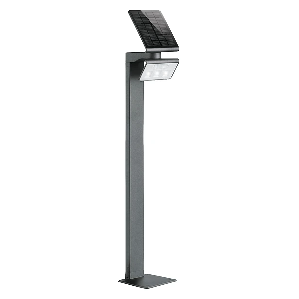 STEINEL XSolar GL-S solārs dārza stabiņš ar sensoru, 150 lm, 3000 K, IP44, antracīts — 085681