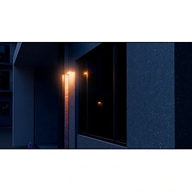 STEINEL XSolar SOL-O S Amber Light solar wall light, with motion sensor, 255 lm, 1800 K, anthracite — 091354