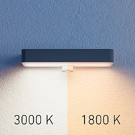 STEINEL XSolar SOL-O S Amber Light solar wall light, with motion sensor, 255 lm, 1800 K, anthracite — 091354