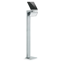 STEINEL XSolar GL-S solārs dārza stabiņš ar sensoru, 150 lm, 3000 K, IP44, sudraba — 671211