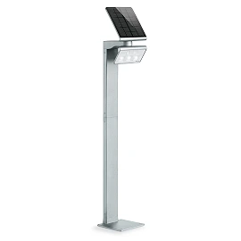 STEINEL XSolar GL-S solārs dārza stabiņš ar sensoru, 150 lm, 3000 K, IP44, sudraba — 671211
