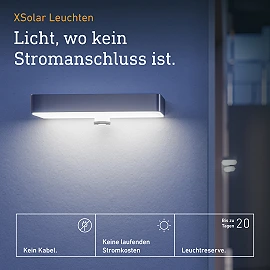 STEINEL XSolar SOL-O S solārais sienas gaismeklis, ar kustības sensoru, 273 lm, 3000 K, antracīta krāsā — 052959
