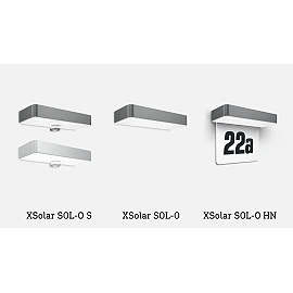 STEINEL XSolar SOL-O HN solar house number light, without motion sensor, 7 lm, 3000 K, anthracite — 065935