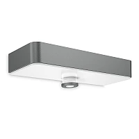 STEINEL XSolar SOL-O S Amber Light solārais sienas gaismeklis, ar kustības sensoru, 255 lm, 1800 K, antracīta krāsā — 091354