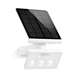 STEINEL XSolar L-S solārā āra sienas sensorlampa, 1,2 W, 150 lm, 3000 K, baltā krāsā — 671006
