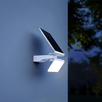 STEINEL XSolar L-S solārā āra sienas sensorlampa, 1,2 W, 150 lm, 3000 K, baltā krāsā — 671006