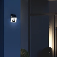 STEINEL XSolar LH-N solārs mājas numura gaismeklis, 4000 K, IP44, nerūsējošais tērauds — 007140