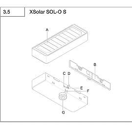 STEINEL XSolar SOL-O S Amber Light solar wall light, with motion sensor, 255 lm, 1800 K, anthracite — 091354