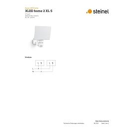 STEINEL XLED home 2 XL S LED sensor floodlight, 19.3 W, 2124 lm, 3000 K, white — 030070