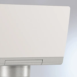 STEINEL XLED home 2 S outdoor LED sensor floodlight, 13.7 W, 1550 lm, 3000 K, IP44, silver — 033057