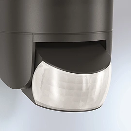 STEINEL XLED home 2 S outdoor LED sensor floodlight, 13.7 W, 1550 lm, 3000 K, IP44, anthracite — 033064