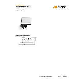 STEINEL XLED home 2 SC outdoor LED sensor floodlight, Bluetooth, 13.8 W, 1550 lm, 3000 K, IP44, black — 065447