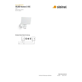 STEINEL XLED home 2 SC outdoor LED sensor floodlight, Bluetooth, 13.8 W, 1550 lm, 3000 K, IP44, white — 065454
