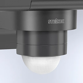 STEINEL XLED PRO 240 S outdoor LED sensor floodlight, 19.3 W, 2124 lm, 3000 K, IP44, anthracite — 068066