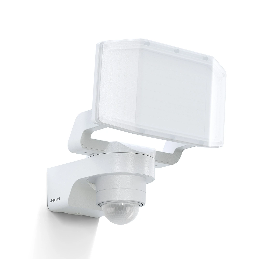 STEINEL XLED PRO Expanse S outdoor LED sensor floodlight, 14.3 W, 1642 lm, 3000 K, IP54, white — 091217