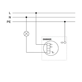 LED dimmer 3-100W ISR-005-01, Liregus, Epsilon