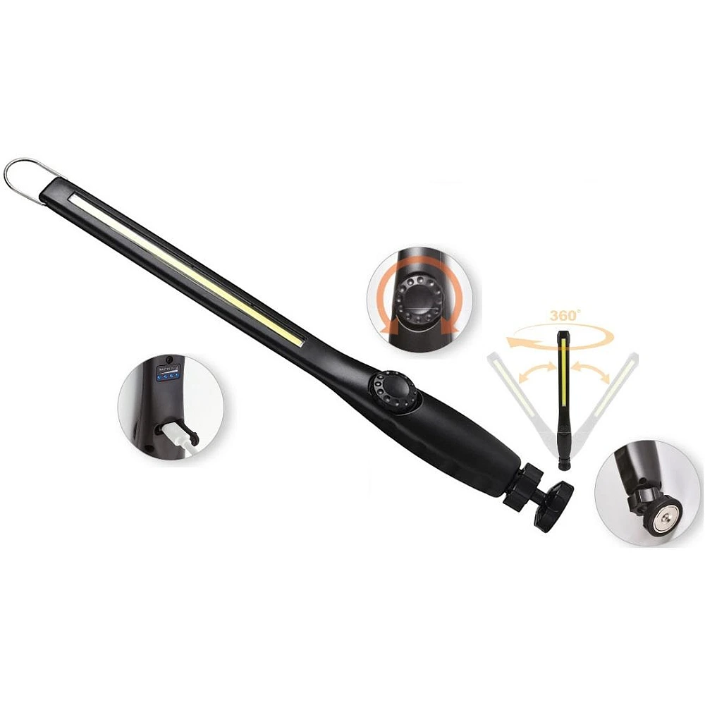 Portable LED work light 10W 580 lm 7000K IP44 USB rechargeable (Spector Light)