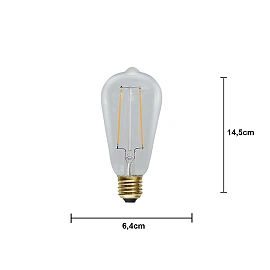 LED lamp E27 ST64 Soft Glow 2.3W 230lm 2100K Star Trading