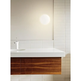 LED wall/ceiling luminaire Ø330mm IP54 18W 1550lm DualTone 3000/4000K microwave sensor (Sylvania)
