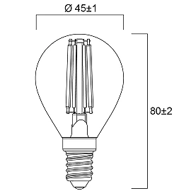 E14 LED bulb P45 6W 806lm 2700K (Sylvania)