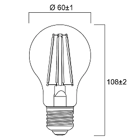 E27 LED lamp 4.5W 470lm 2700K (Sylvania)