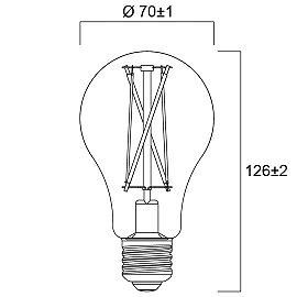 E27 LED lamp 11W 1521lm 2700K Satin (Sylvania)