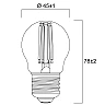 Sylvania ToLEDo RT Ball V5 CL E27 LED lamp 6W 806lm 2700K