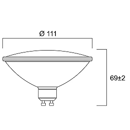 Sylvania RefLED Retro ES111 V3 12 W GU10 3000 K dimmable