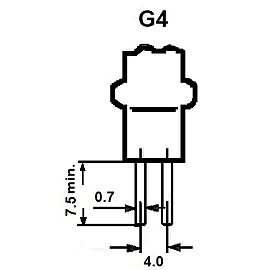 G4 12V LED capsule 3W 350lm 2700K (Sylvania)