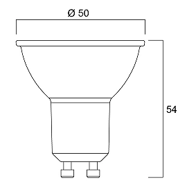 GU10 LED bulb 7.3W 700lm 3000K 36° (Sylvania)
