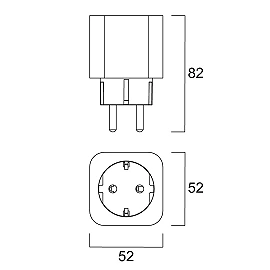 Sylvania SylSocket EU SST smart plug, 16A, 220–240 V, IP20