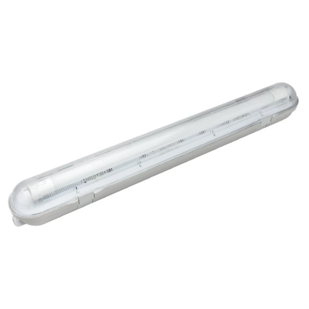 T8 LED caurules armatūra 1x60cm, IP65, vienpusējas barošanas caurulei (OPTONICA)