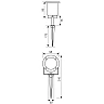 ACER/SP outdoor garden spike spotlight black, GU10 IP65 (VIVALUX)