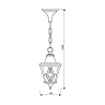LYON outdoor pendant light 1xE27 antique brass IP44 (VIVALUX VIV004378)
