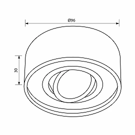 SL516 BK LUNA recessed downlight black, G5.3 35W (VIVALUX)