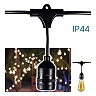SWING-T outdoor light string 5xE27 5.2m black IP44 (VIVALUX VIV004241)