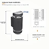 TALIN outdoor up/down wall light 2×GU10, black, IP44 (VIVALUX VIV004261)